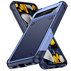 Funda Bumper Silicona y Plastico Carcasa Frontal y Trasera 360 Grados MQ1 para Google Pixel 8 Pro 5G Azul Cielo