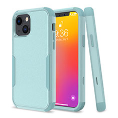 Funda Bumper Silicona y Plastico Carcasa Frontal y Trasera 360 Grados para Apple iPhone 14 Plus Verde