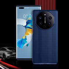 Funda Bumper Silicona y Plastico Carcasa Frontal y Trasera 360 Grados R01 para Huawei Mate 40 Pro+ Plus Azul