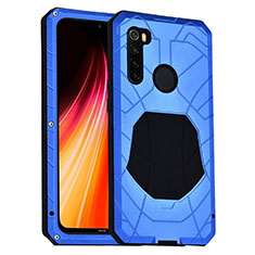 Funda Bumper Silicona y Plastico Carcasa Frontal y Trasera 360 Grados R01 para Xiaomi Redmi Note 8 Azul