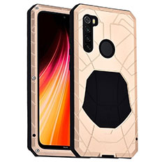 Funda Bumper Silicona y Plastico Carcasa Frontal y Trasera 360 Grados R01 para Xiaomi Redmi Note 8 Oro