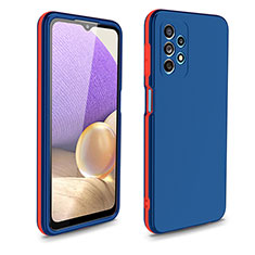 Funda Bumper Silicona y Plastico Carcasa Frontal y Trasera 360 Grados WL1 para Samsung Galaxy A32 4G Azul