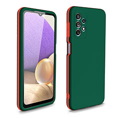 Funda Bumper Silicona y Plastico Carcasa Frontal y Trasera 360 Grados WL1 para Samsung Galaxy A32 4G Verde