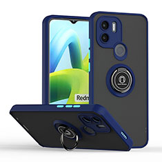 Funda Bumper Silicona y Plastico Mate Carcasa con Magnetico Anillo de dedo Soporte QW2 para Xiaomi Redmi A1 Plus Azul