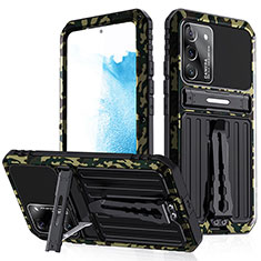 Funda Bumper Silicona y Plastico Mate Carcasa con Soporte A02 para Samsung Galaxy S21 FE 5G Multicolor