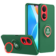 Funda Bumper Silicona y Plastico Mate Carcasa con Soporte H02P para Huawei Honor X7 Verde