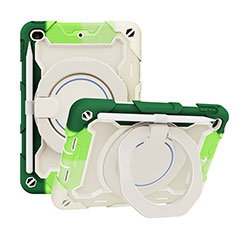 Funda Bumper Silicona y Plastico Mate Carcasa con Soporte L03 para Apple iPad Mini 4 Verde