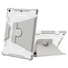 Funda Bumper Silicona y Plastico Mate Carcasa con Soporte L05 para Apple iPad 10.2 (2020) Gris