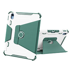 Funda Bumper Silicona y Plastico Mate Carcasa con Soporte L05 para Apple iPad 10.9 (2022) Verde