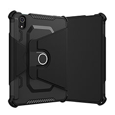 Funda Bumper Silicona y Plastico Mate Carcasa con Soporte L05 para Apple iPad Mini 6 Negro