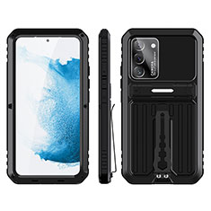 Funda Bumper Silicona y Plastico Mate Carcasa con Soporte para Samsung Galaxy S23 Plus 5G Negro