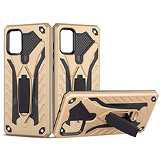 Funda Bumper Silicona y Plastico Mate Carcasa con Soporte YF2 para Samsung Galaxy A51 5G Oro