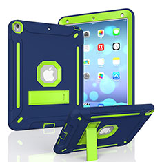 Funda Bumper Silicona y Plastico Mate Carcasa con Soporte YJ2 para Apple iPad Pro 10.5 Azul