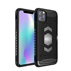 Funda Bumper Silicona y Plastico Mate Carcasa Magnetico para Apple iPhone 11 Pro Max Negro