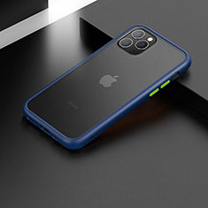 Funda Bumper Silicona y Plastico Mate Carcasa para Apple iPhone 11 Pro Azul