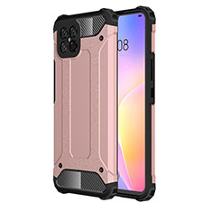 Funda Bumper Silicona y Plastico Mate Carcasa para Huawei Nova 8 SE 5G Oro Rosa