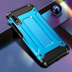 Funda Bumper Silicona y Plastico Mate Carcasa para Huawei P Smart Z (2019) Azul Cielo