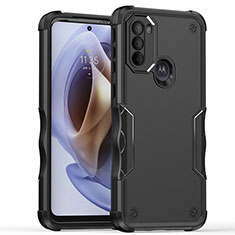 Funda Bumper Silicona y Plastico Mate Carcasa para Motorola Moto G41 Negro