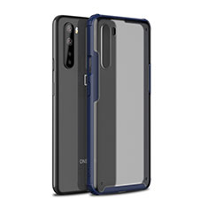 Funda Bumper Silicona y Plastico Mate Carcasa para OnePlus Nord Azul