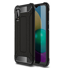 Funda Bumper Silicona y Plastico Mate Carcasa para Samsung Galaxy A02 Negro