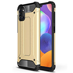 Funda Bumper Silicona y Plastico Mate Carcasa para Samsung Galaxy A31 Oro