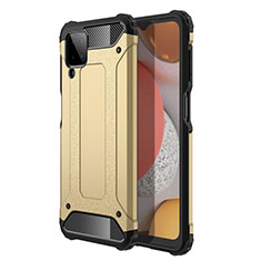 Funda Bumper Silicona y Plastico Mate Carcasa para Samsung Galaxy F12 Oro