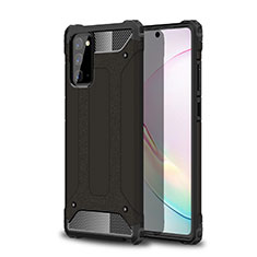 Funda Bumper Silicona y Plastico Mate Carcasa para Samsung Galaxy Note 20 Plus 5G Negro