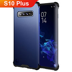 Funda Bumper Silicona y Plastico Mate Carcasa para Samsung Galaxy S10 Plus Azul