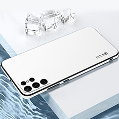 Funda Bumper Silicona y Plastico Mate Carcasa para Samsung Galaxy S25 Ultra 5G Blanco