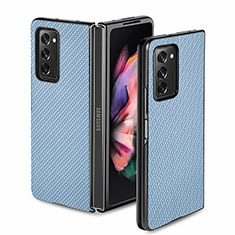 Funda Bumper Silicona y Plastico Mate Carcasa para Samsung Galaxy Z Fold2 5G Azul