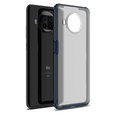 Funda Bumper Silicona y Plastico Mate Carcasa para Xiaomi Mi 10i 5G Azul