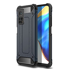 Funda Bumper Silicona y Plastico Mate Carcasa para Xiaomi Mi 10T 5G Azul Real