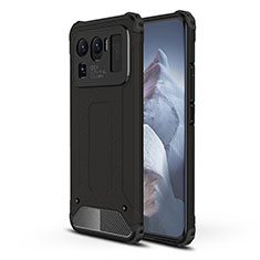 Funda Bumper Silicona y Plastico Mate Carcasa para Xiaomi Mi 11 Ultra 5G Negro