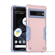 Funda Bumper Silicona y Plastico Mate Carcasa QW1 para Google Pixel 7 5G Oro Rosa