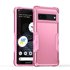 Funda Bumper Silicona y Plastico Mate Carcasa QW1 para Google Pixel 7 5G Rosa