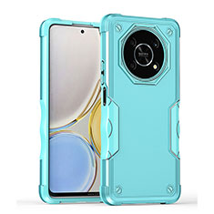 Funda Bumper Silicona y Plastico Mate Carcasa QW1 para Huawei Honor Magic4 Lite 5G Azul Claro