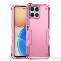 Funda Bumper Silicona y Plastico Mate Carcasa QW1 para Huawei Honor X8 4G Rosa