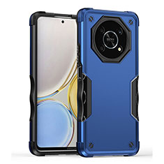 Funda Bumper Silicona y Plastico Mate Carcasa QW1 para Huawei Honor X9 5G Azul