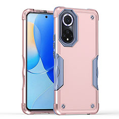 Funda Bumper Silicona y Plastico Mate Carcasa QW1 para Huawei Nova 9 Oro Rosa