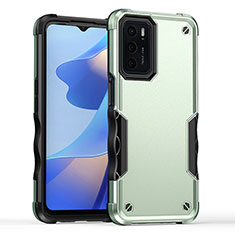 Funda Bumper Silicona y Plastico Mate Carcasa QW1 para Oppo A16 Menta Verde