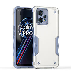 Funda Bumper Silicona y Plastico Mate Carcasa QW1 para Realme 9 4G Blanco