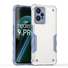 Funda Bumper Silicona y Plastico Mate Carcasa QW1 para Realme 9 5G Blanco