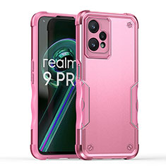 Funda Bumper Silicona y Plastico Mate Carcasa QW1 para Realme 9 5G Rosa