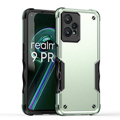 Funda Bumper Silicona y Plastico Mate Carcasa QW1 para Realme 9 Pro 5G Menta Verde