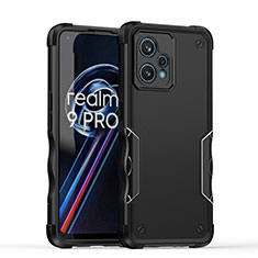 Funda Bumper Silicona y Plastico Mate Carcasa QW1 para Realme 9 Pro+ Plus 5G Negro