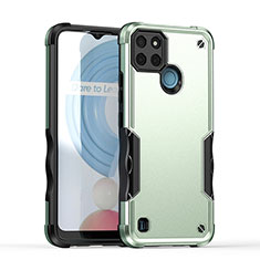 Funda Bumper Silicona y Plastico Mate Carcasa QW1 para Realme C21Y Menta Verde