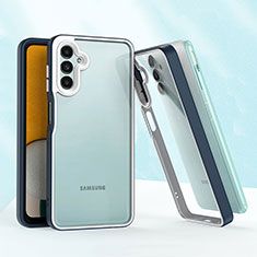 Funda Bumper Silicona y Plastico Mate Carcasa QW1 para Samsung Galaxy A04s Azul