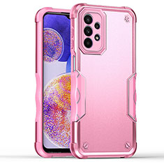 Funda Bumper Silicona y Plastico Mate Carcasa QW1 para Samsung Galaxy A23 4G Rosa