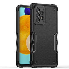 Funda Bumper Silicona y Plastico Mate Carcasa QW1 para Samsung Galaxy A52 4G Negro