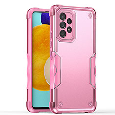 Funda Bumper Silicona y Plastico Mate Carcasa QW1 para Samsung Galaxy A52 5G Oro Rosa